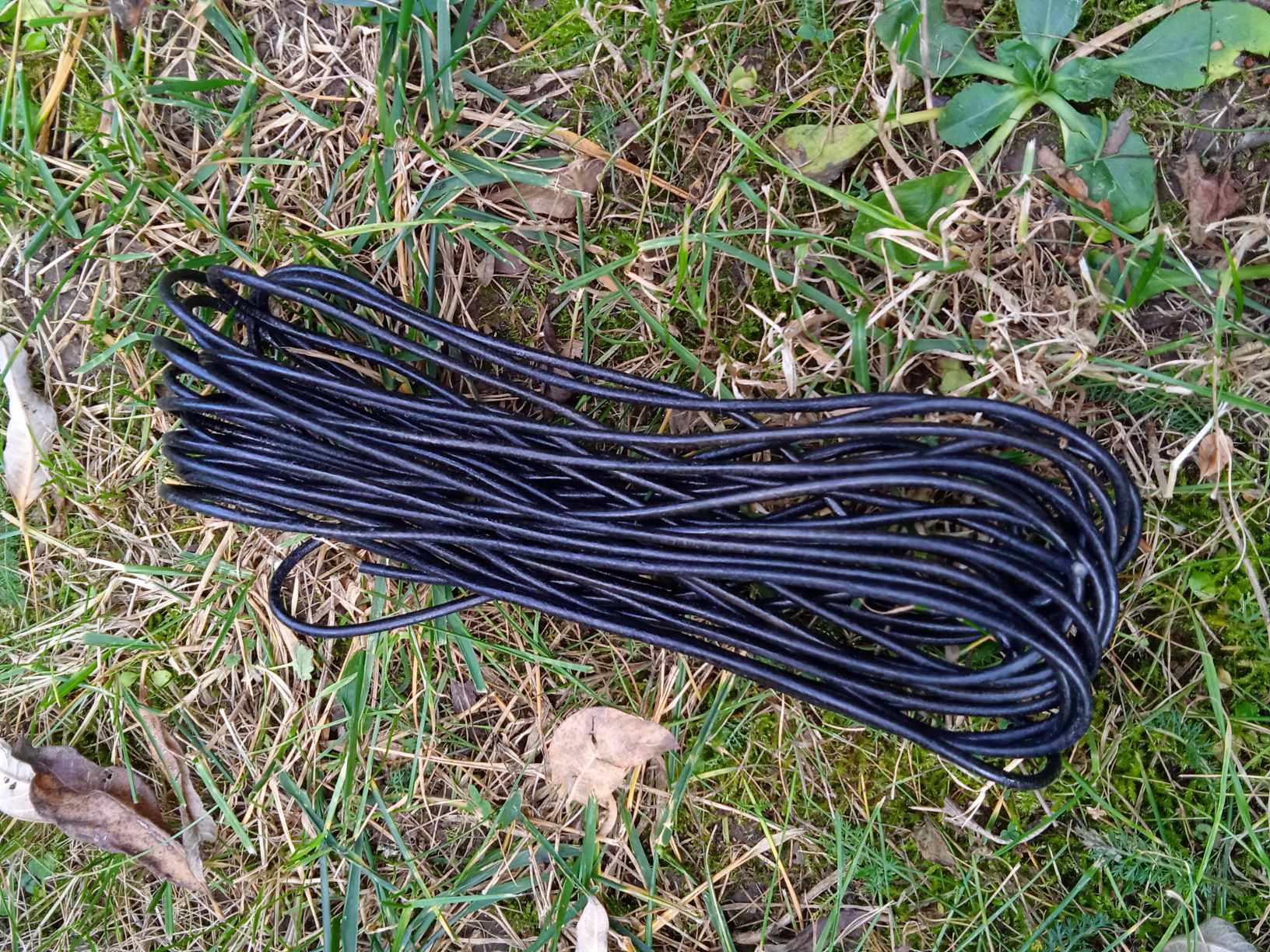 Kožený řemínek 3 mm černý