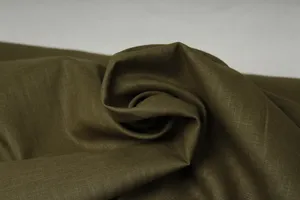 Lněná látka khaki