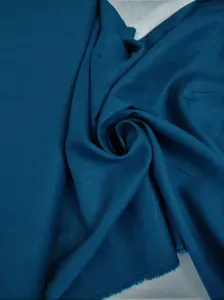 Lněná látka tmavší petrolejová