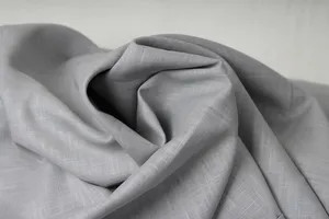 Lněná látka světle šedá