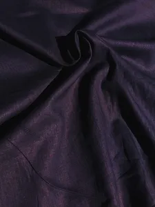 Lněná látka temně fialová