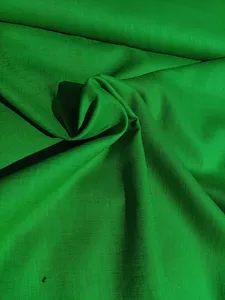 Lněná látka trávově zelená