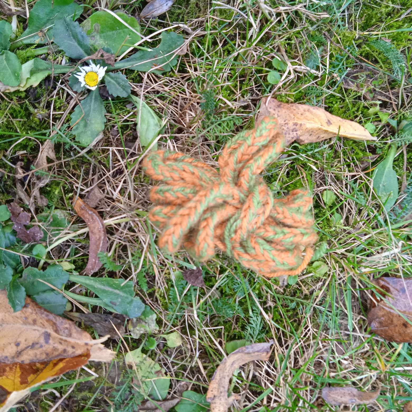 Lucetová tkanice oranžovo-zelená