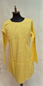Tunika lněná světle žlutá