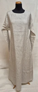 Šaty lněné oatmeal