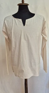 Tunika bavlněná s V výstřihem přírodní