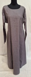 Šaty lněné šedé