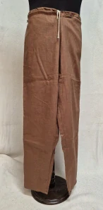 Kalhoty lněné hnědé vel. 30