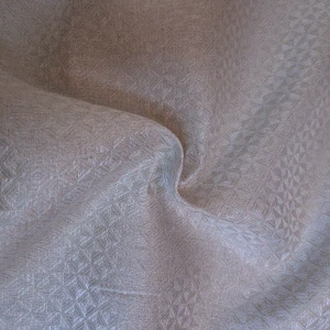 Lněná látka diamantová vazba - přírodní