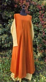 Vrchní šaty čtyřklínové oranžové M