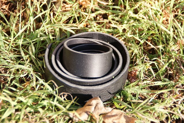 Kožený pásek černý 3 cm / 3-4 mm