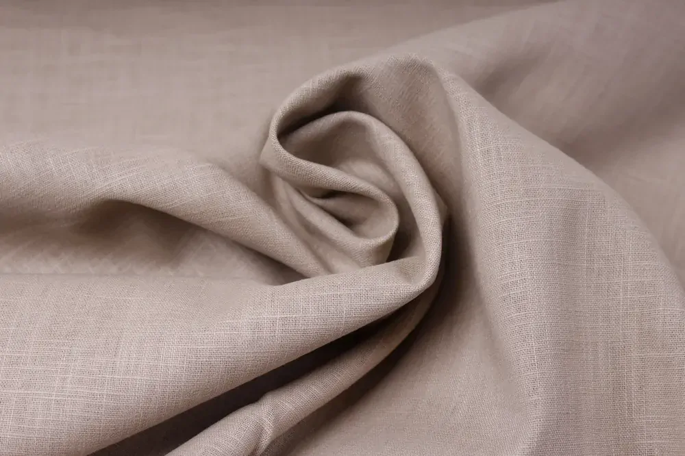 Lněná látka béžová