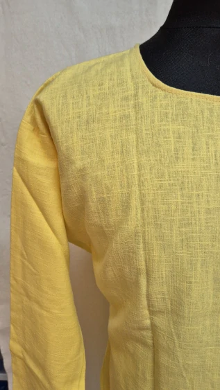 Tunika lněná světle žlutá