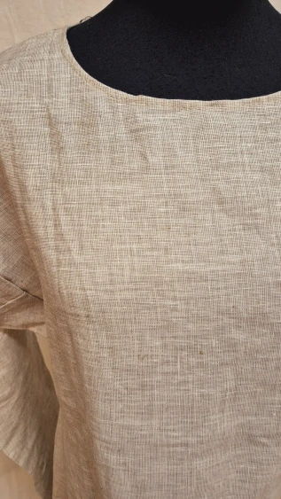 Šaty lněné oatmeal