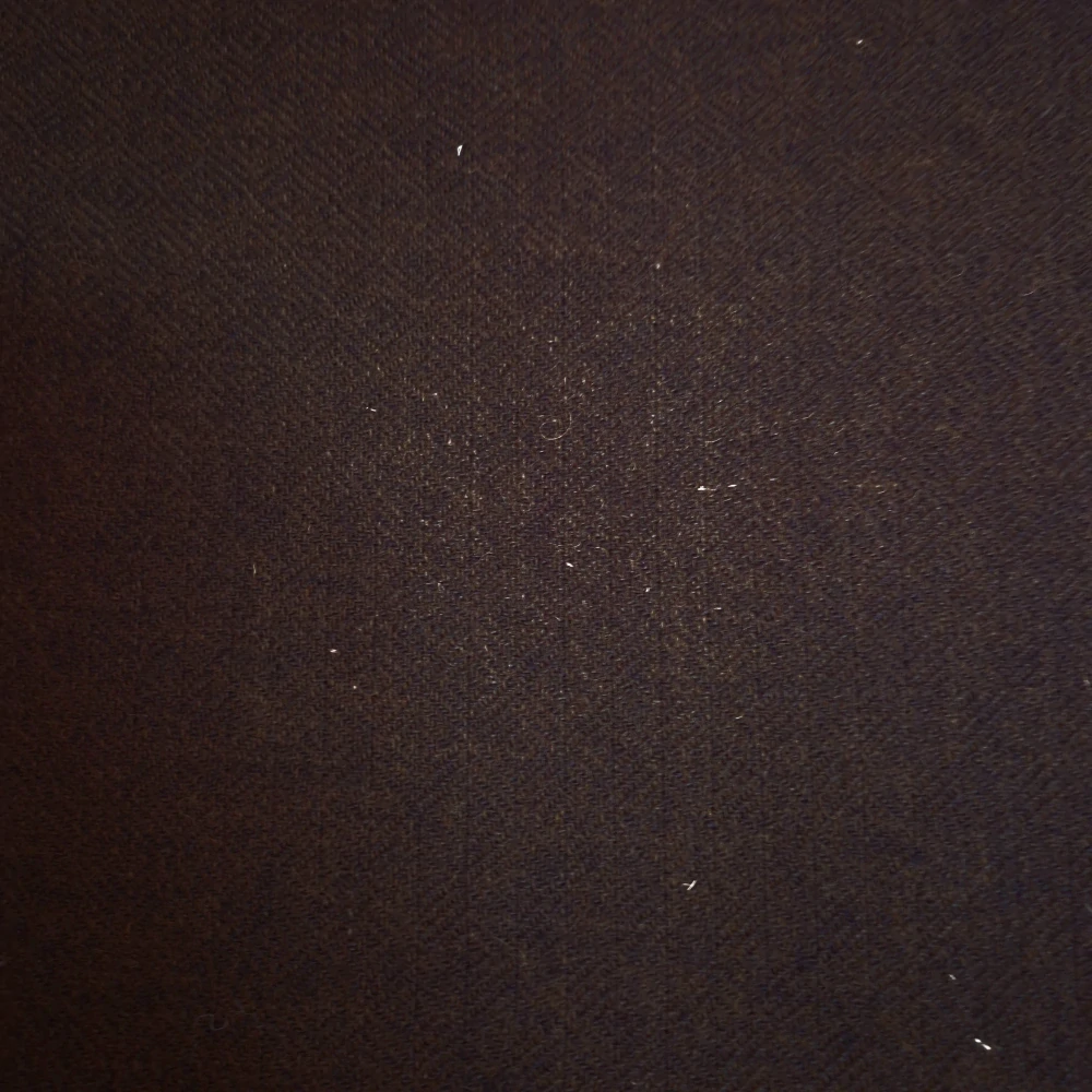 Vlněná látka diamantová vazba - tmavě hnědá