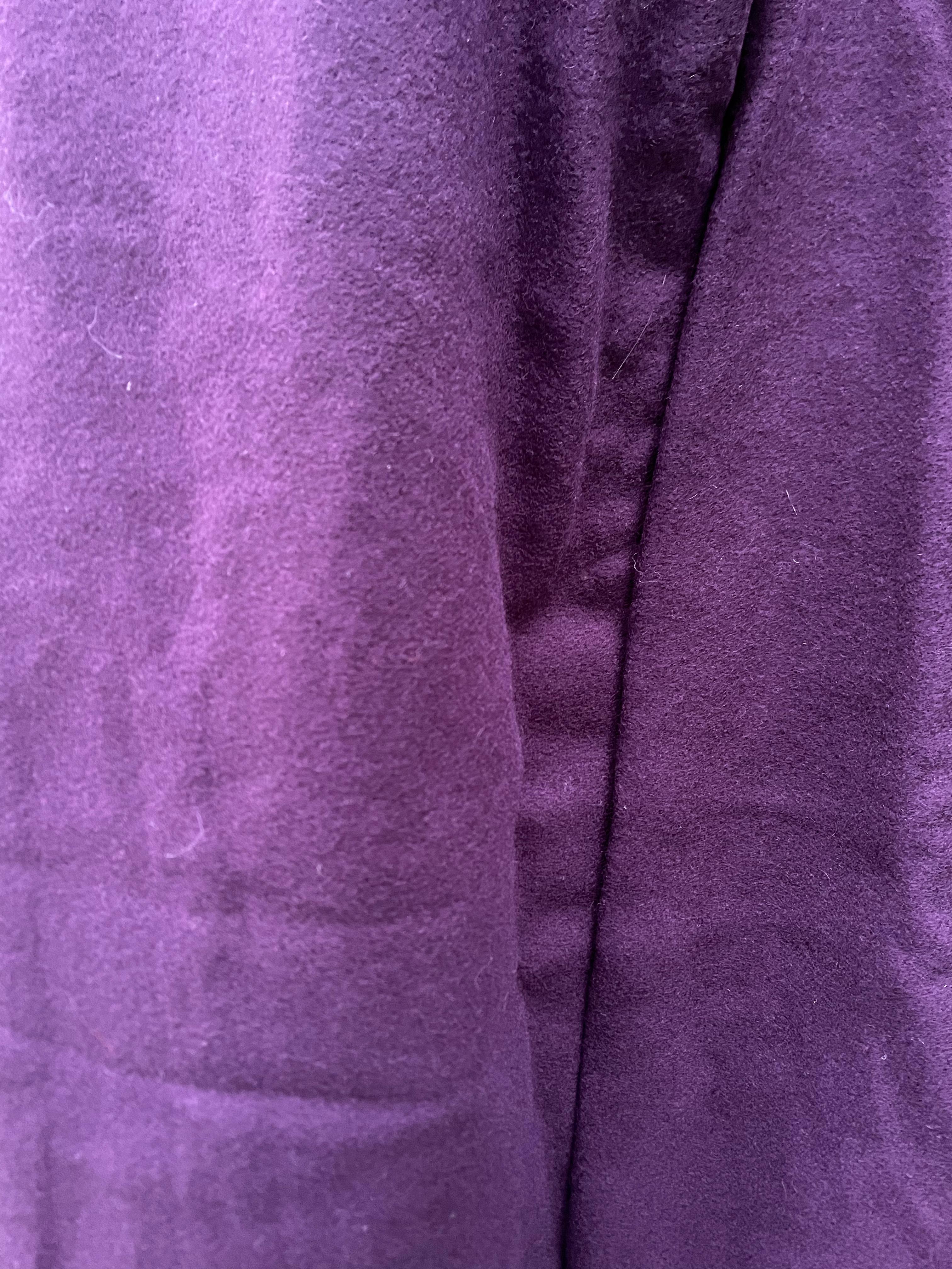 Šaty vlněné fialové XS