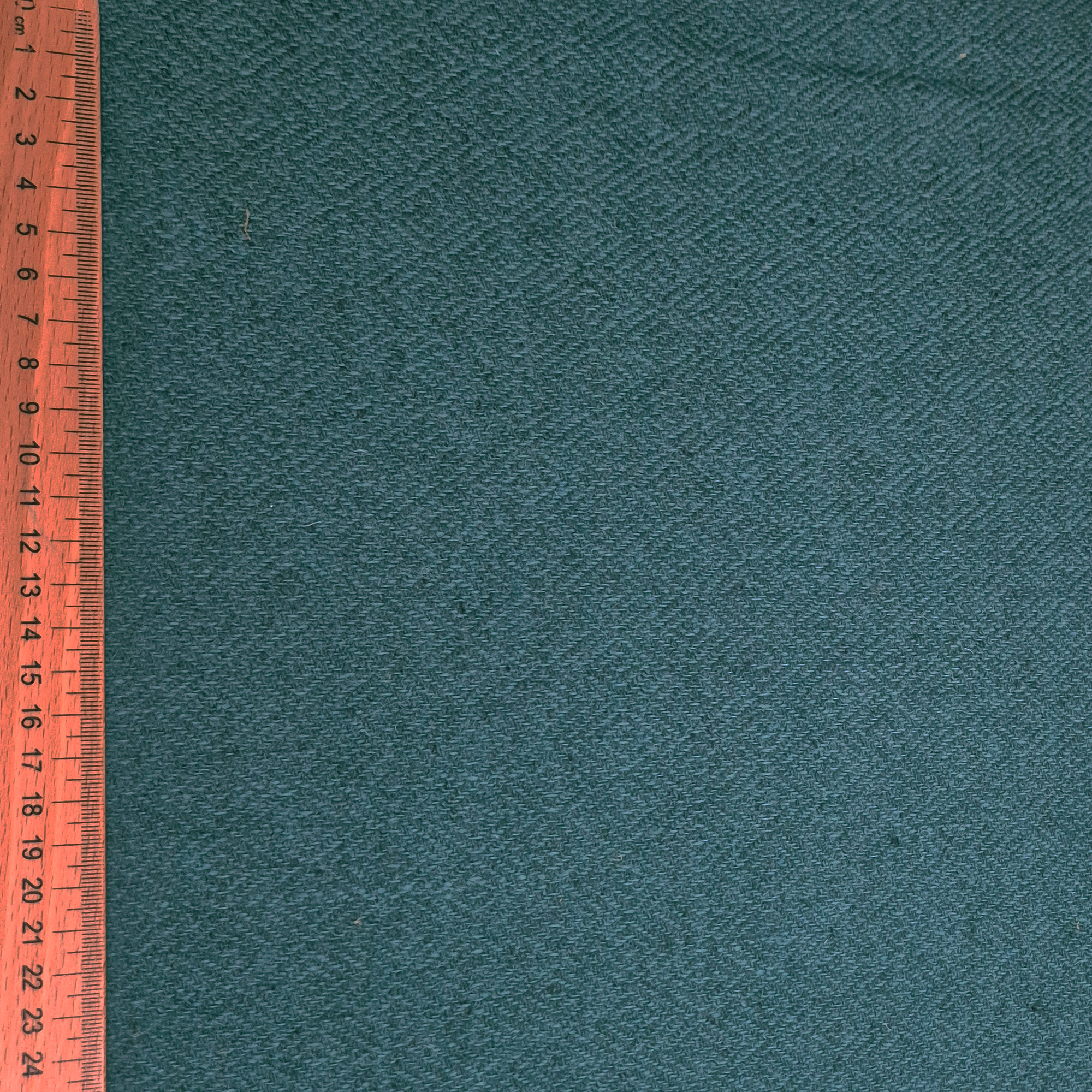 Vlněná látka diamantová vazba - tyrkysová/ petrolejová