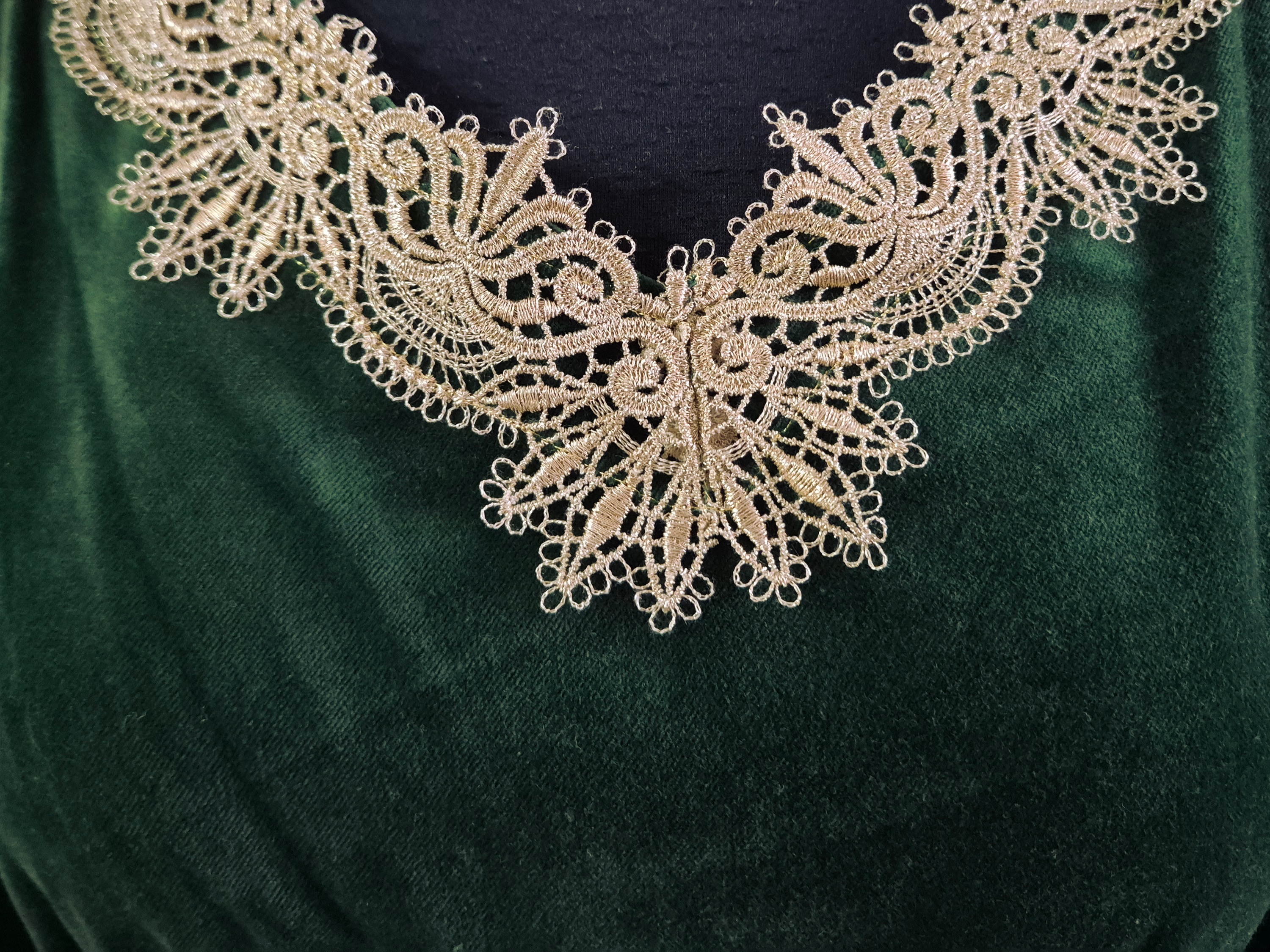 Šaty z bavlněného sametu M-L