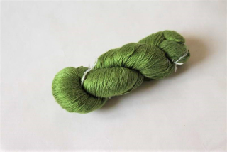 Hedvábná příze světle zelená 50 g