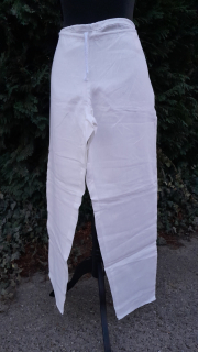 Kalhoty lněné bílé vel. 30