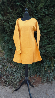 Tunika lněná hořčicově žlutá