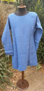 Tunika lněná modrá