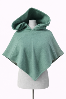 Kapuce tyrkysová nepodšitá