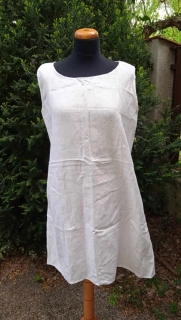 Spodní tunika lněná půlbělená L