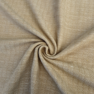 Vlněná látka béžovo-krémová čtverečkovaná