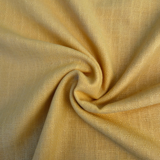 Vlněná látka máslově žlutá kostičkovaná