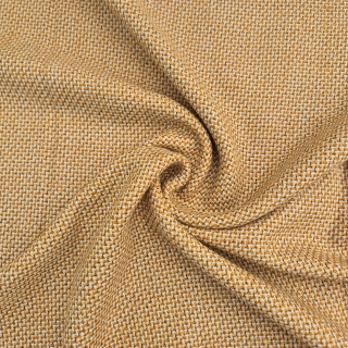 Vlněná látka s okrovo-bílo-černým vzorem