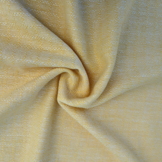 Vlněná látka světle žlutá kostkovaná