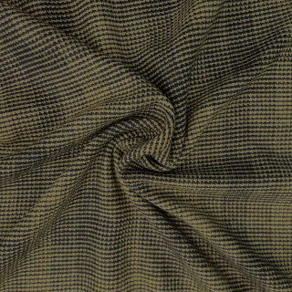 Vlněná látka s černo-žlutým vzorem