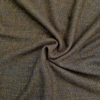 Vlněná látka s hnědo-černým vzorem
