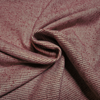 Vlněná látka růžová/tmavě růžová melanž