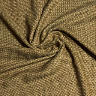 Vlněná látka světle okrová/ khaki melanž