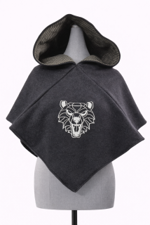 Kapuce s výšivkou "Škola medvěda"