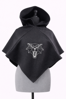 Kapuce s výšivkou "Škola kočky"