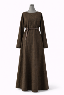 Šaty vlněné černo-žluté M