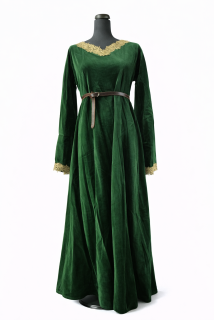 Šaty z bavlněného sametu M-L