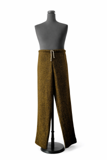 Kalhoty vlněné žluto-černé vel.26