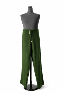 Kalhoty vlněné  zelená rybí kost vel.30