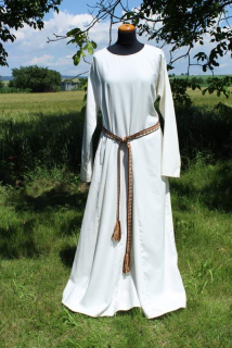 Šaty vlněné čtyřklínové - strojově/ručně šité