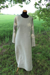 Šaty lněné přírodní