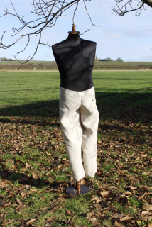 Kalhoty lněné přírodní vel. 22