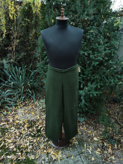 Kalhoty vlněné zelené vel. 22